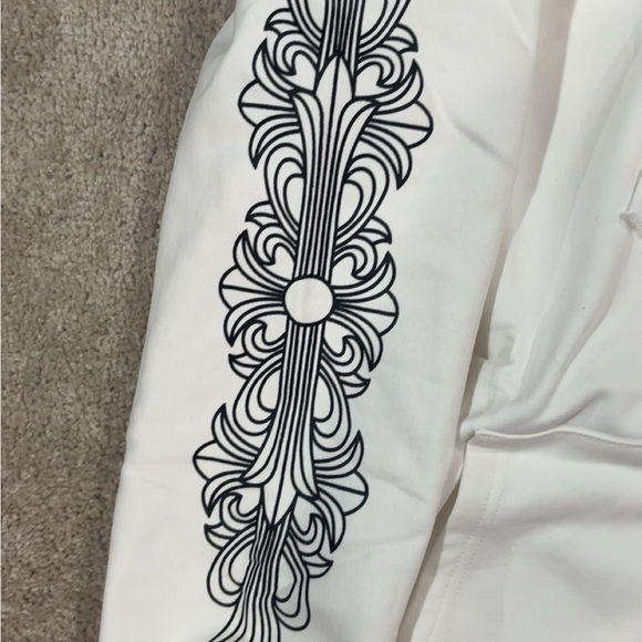 chrome of hearts white hoodie zip up - Picture 3 of 6